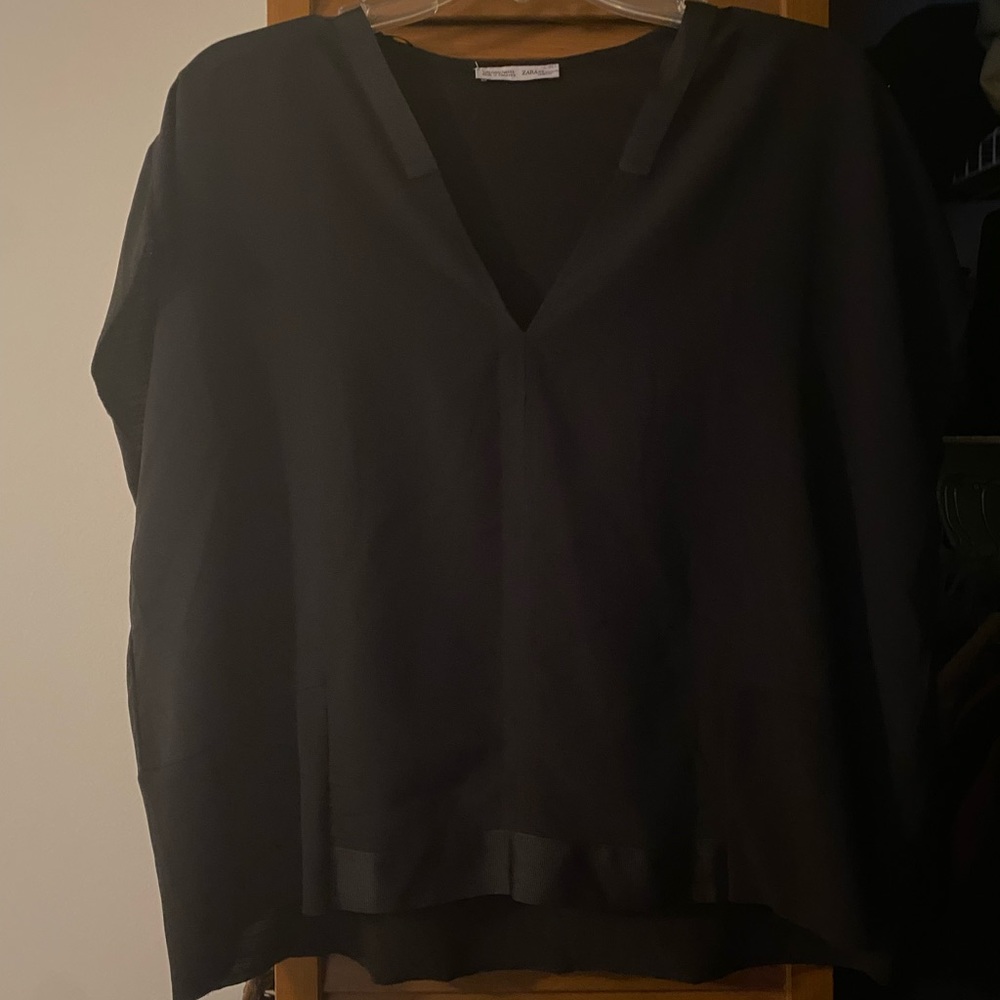 Zara V Neck Batwing Blouse